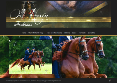 Oak Haven website screenshot